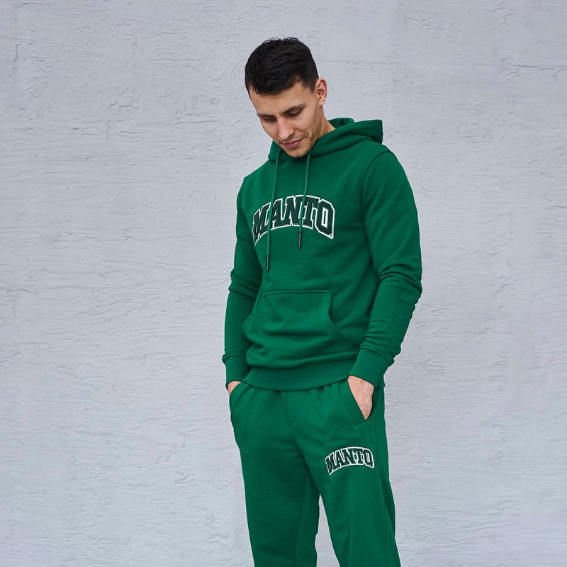 Мъжка блуза с качулка MANTO Varsity green MNH479_GRE 4