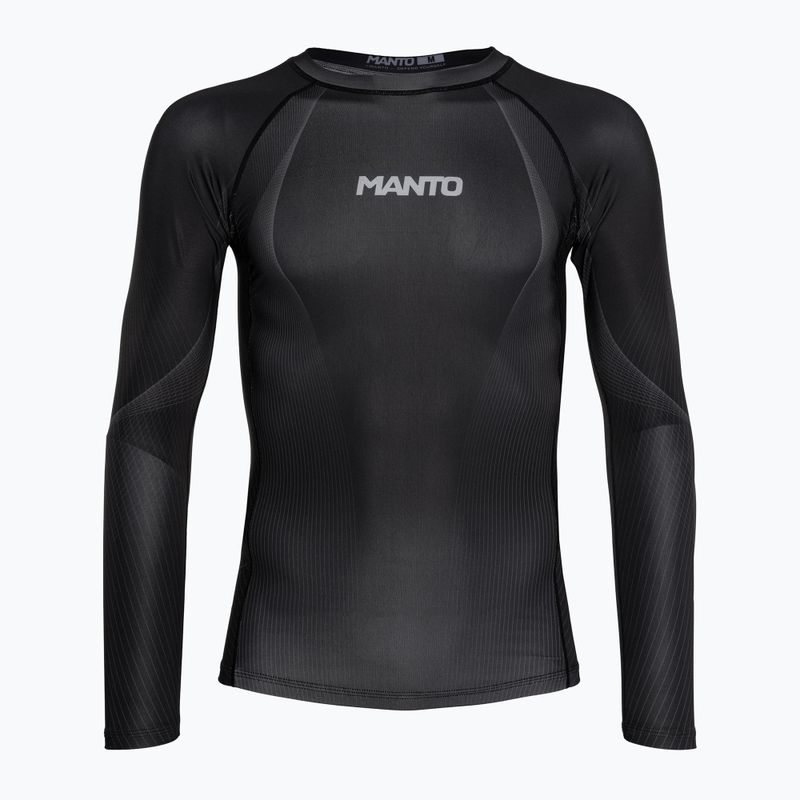 MANTO FLOW Мъжки предпазен костюм с дълъг ръкав Rashguard black
