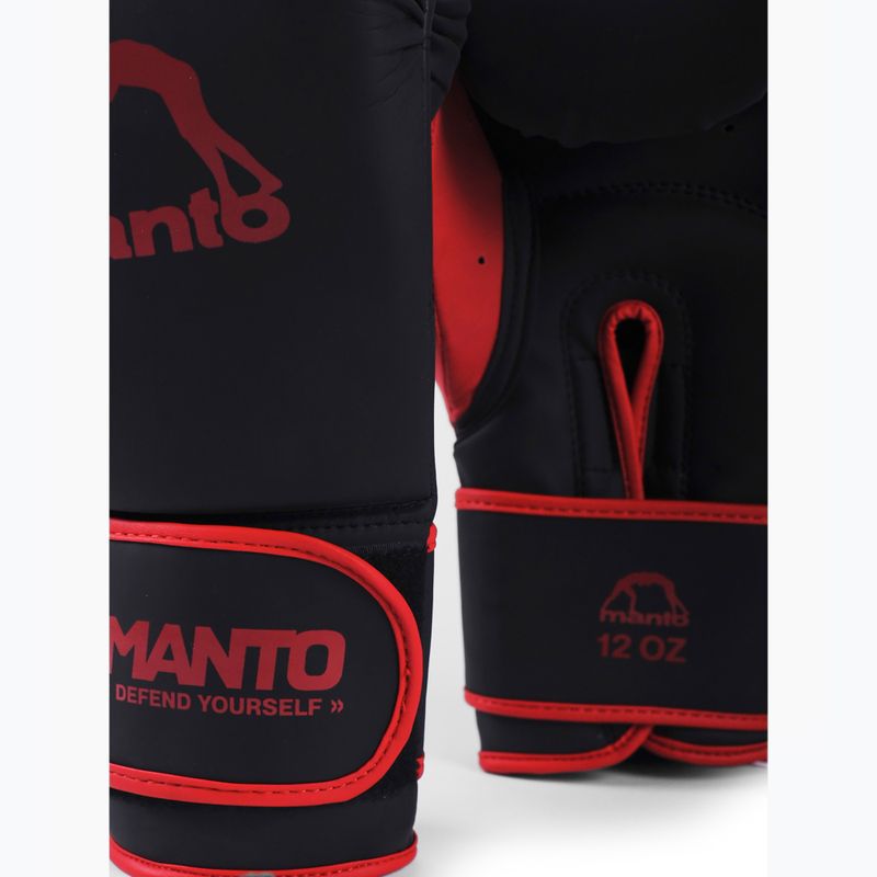 Боксови ръкавици MANTO Essential черно/червено 3