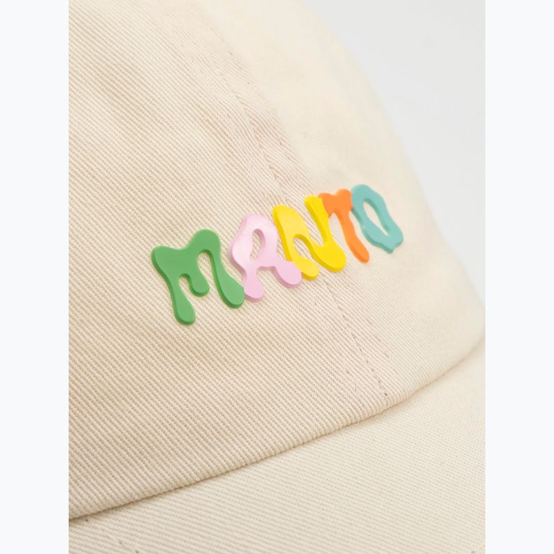 Бейзболна шапка MANTO Hippie Dad Cap beige 3