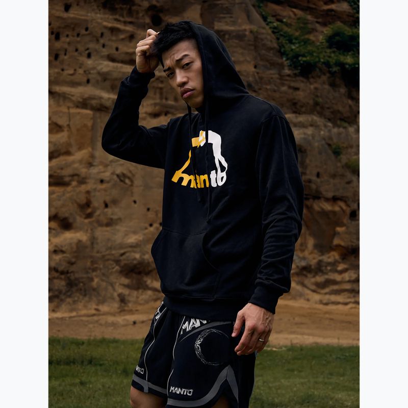 Мъжки суичър MANTO Logo Hoody черен 4