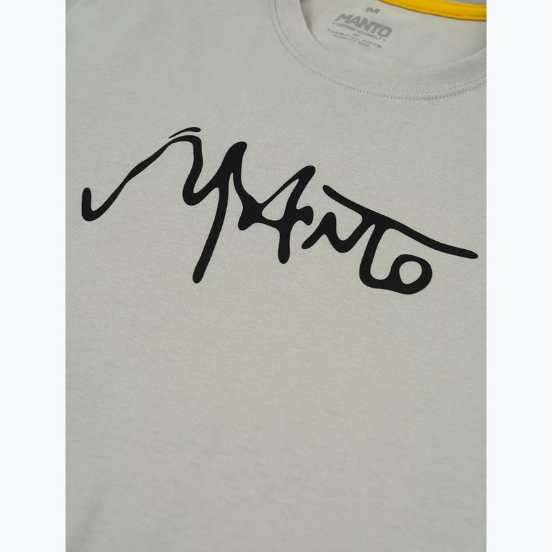 Мъжка тениска MANTO Ink light grey 3