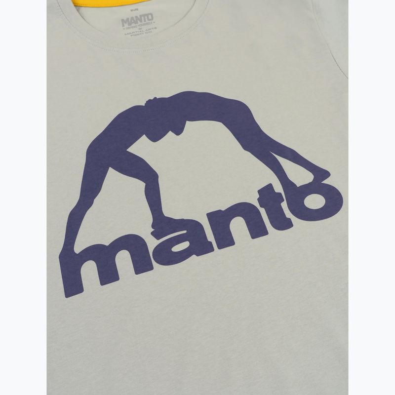 Мъжка тениска MANTO Vibe 25 light grey/dark purple 2