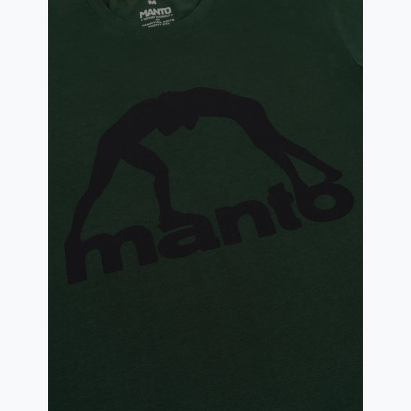 Мъжка тениска MANTO Vibe 25 pine green/black 2