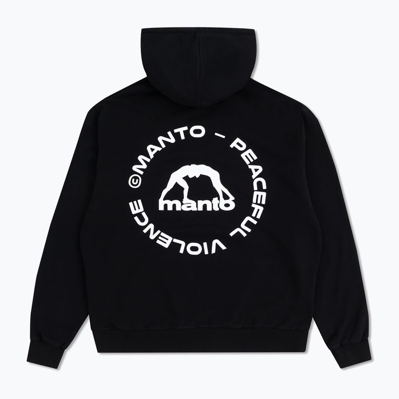 Мъжки суичър MANTO Label 25 Regular Hoody черен 2