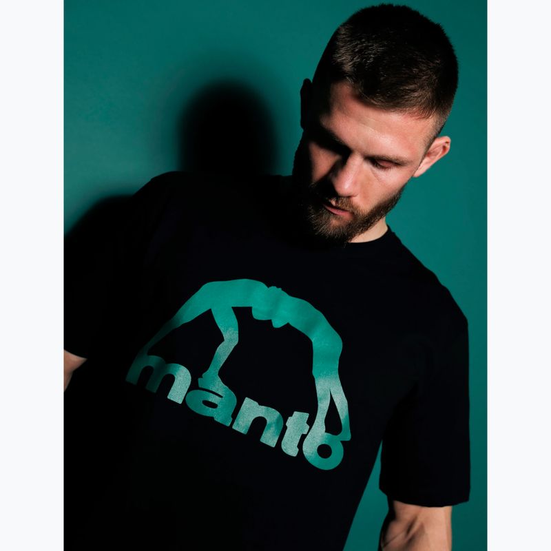 Мъжка тениска MANTO Vibe 25 black/green 3