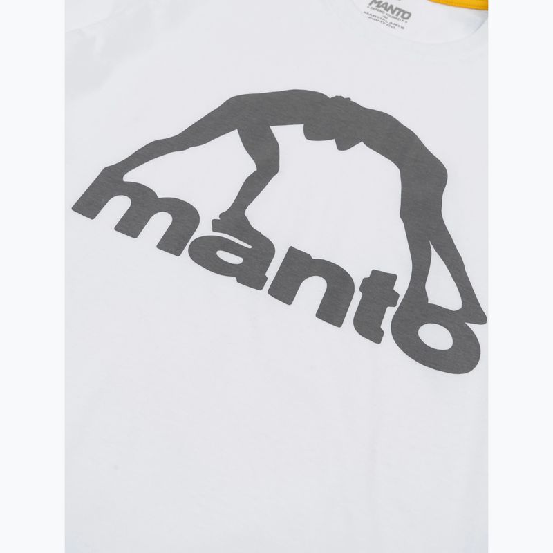 Мъжка тениска MANTO Vibe 25 white/grey 2