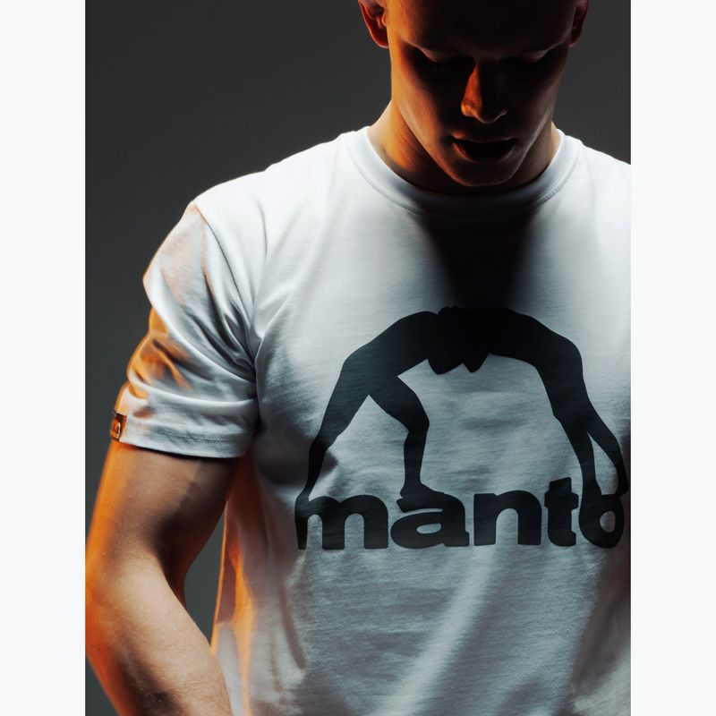 Мъжка тениска MANTO Vibe 25 white/grey 3