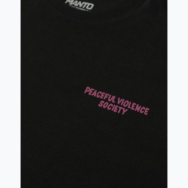 Мъжка тениска MANTO Society 25 black onyx 3