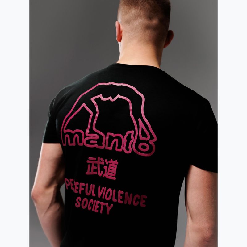 Мъжка тениска MANTO Society 25 черен оникс 5