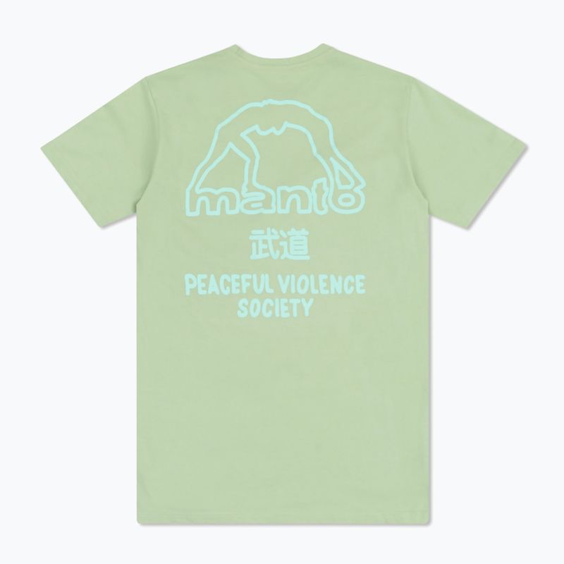 Мъжка тениска MANTO Society 25 lime green 2