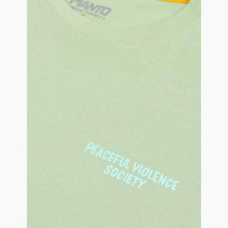 Мъжка тениска MANTO Society 25 lime green 3