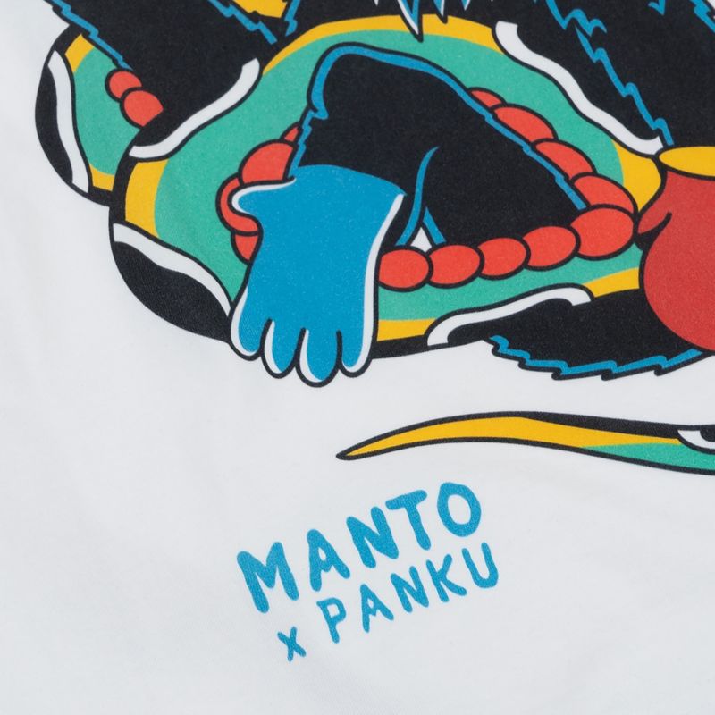 Тениска MANTO X Panku Struggle бяла 2