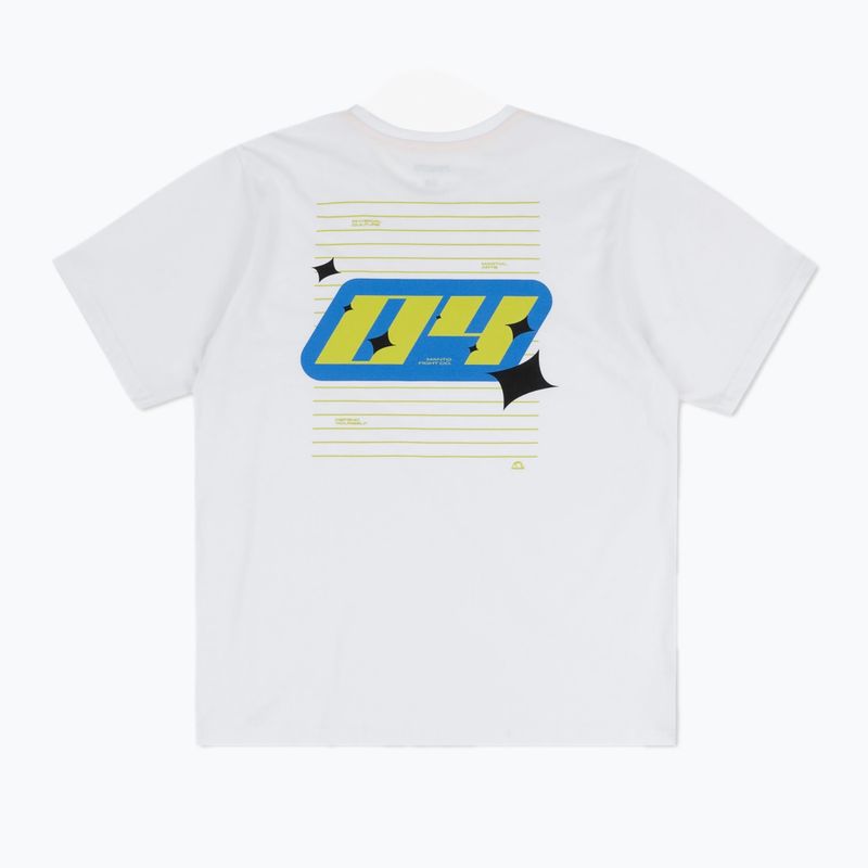 Тениска MANTO Racing Oversize бяла 2
