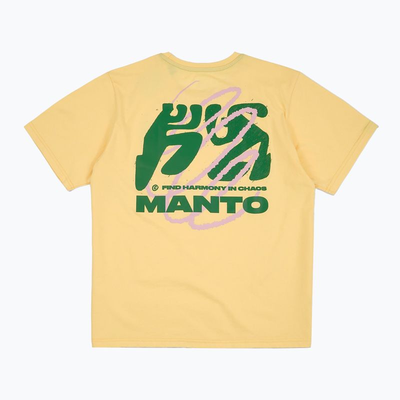 Дамска тениска MANTO Harmony Oversize yellow 2