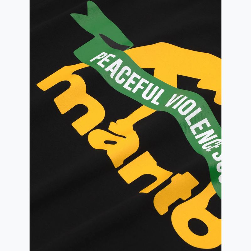 Мъжка тениска MANTO Ribbon черен 4