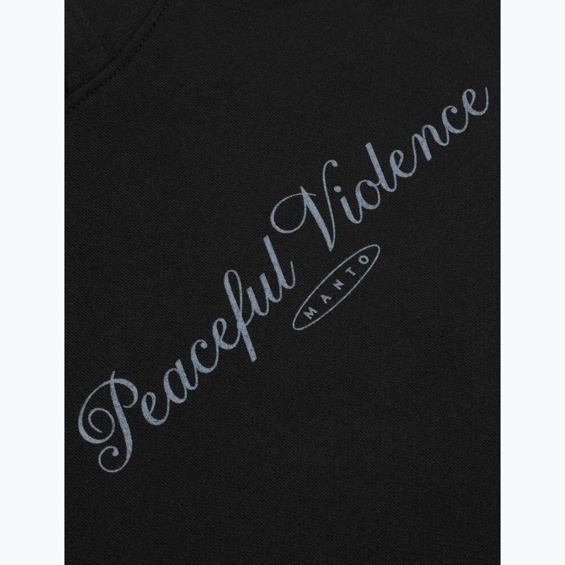 Мъжки суичър MANTO Peaceful Violence Hoody черен 6