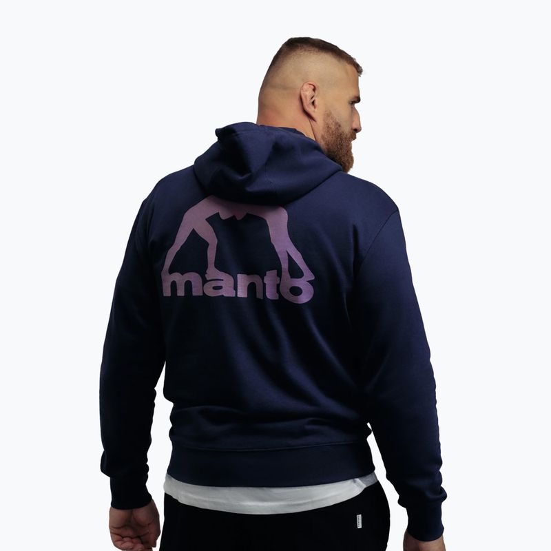 Мъжки суитшърт MANTO Peaceful Violence Hoody navy blue 2