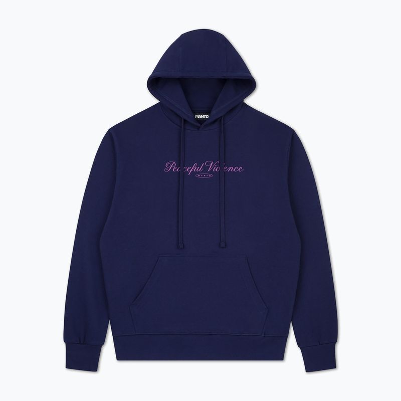 Мъжки суитшърт MANTO Peaceful Violence Hoody navy blue 5