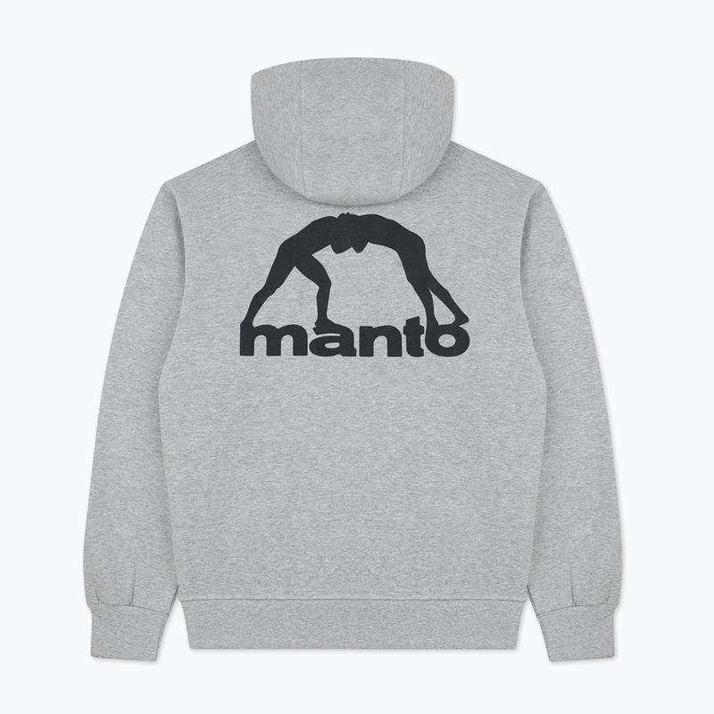 Мъжки суичър MANTO Peaceful Violence Hoody сив 5