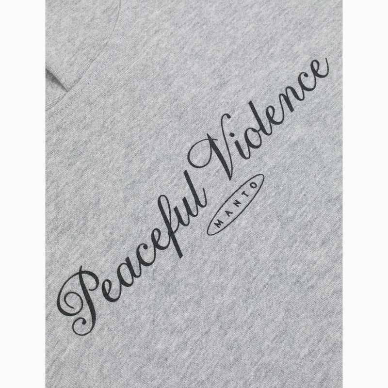 Мъжки суичър MANTO Peaceful Violence Hoody сив 6