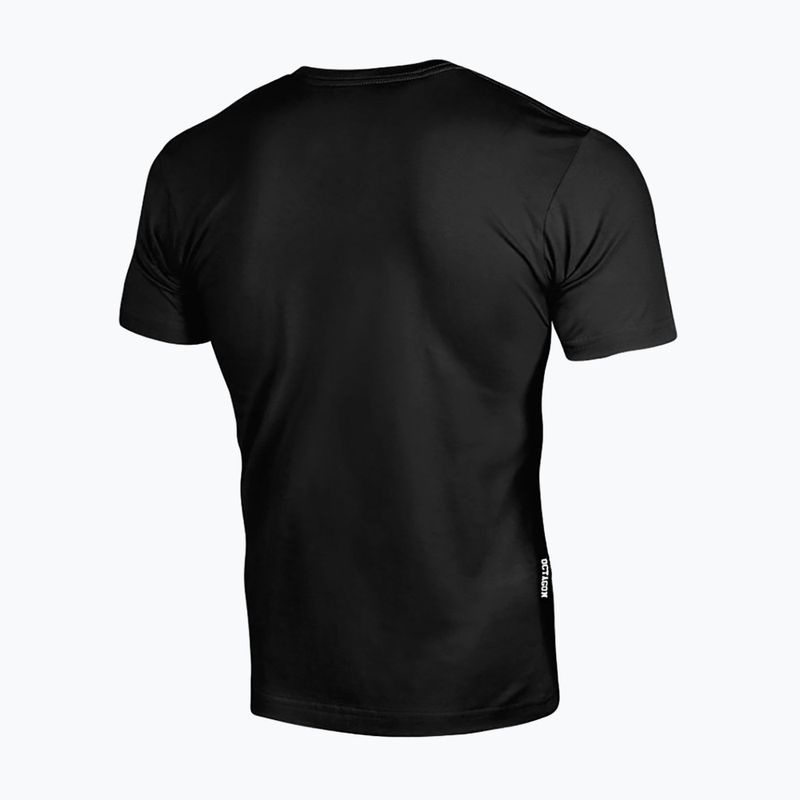 Мъжка тениска Octagon Small Logo black/black 2