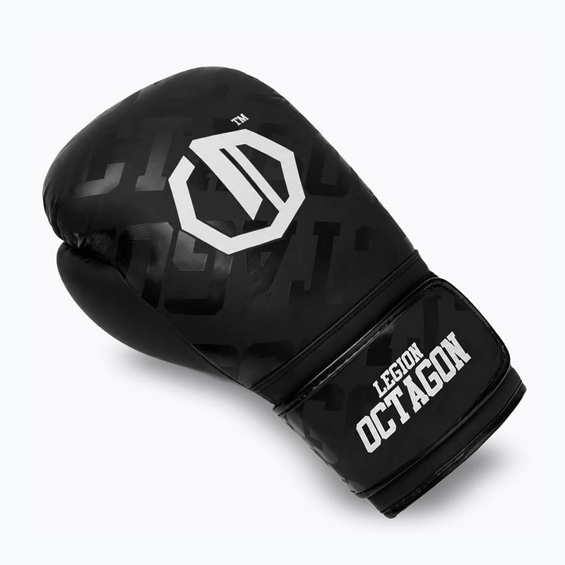 Боксови ръкавици Octagon Legion Eclipse black/silver 3