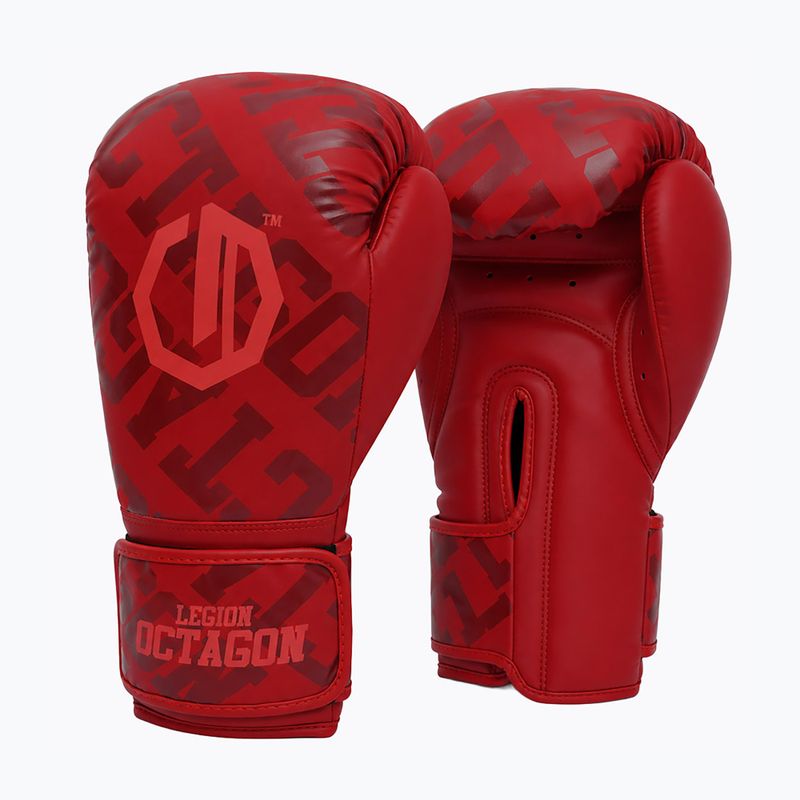 Боксови ръкавици Octagon Legion Eclipse red 2