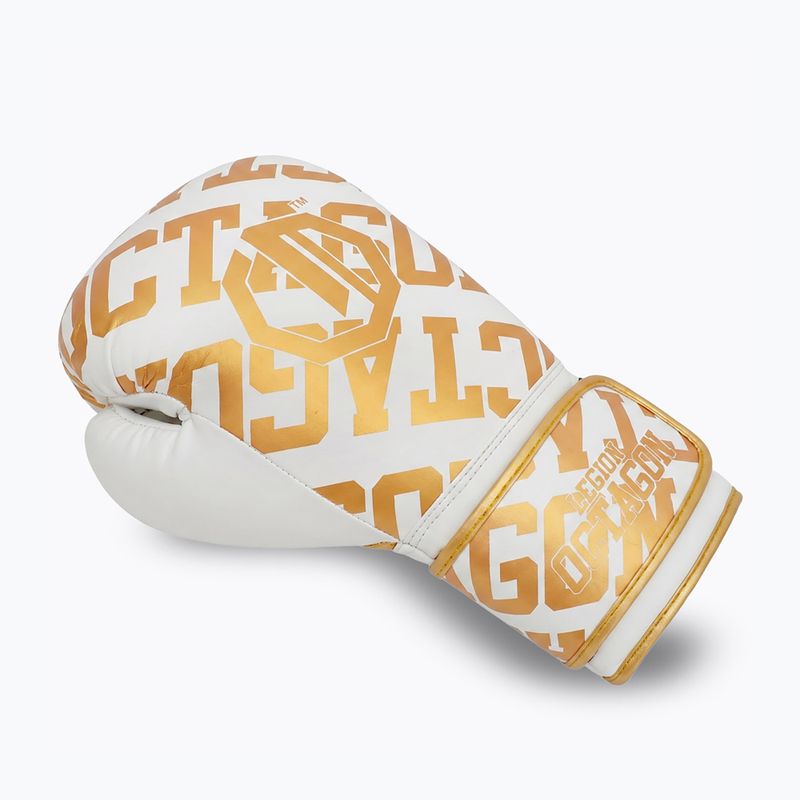 Боксови ръкавици Octagon Legion Eclipse white/gold 3