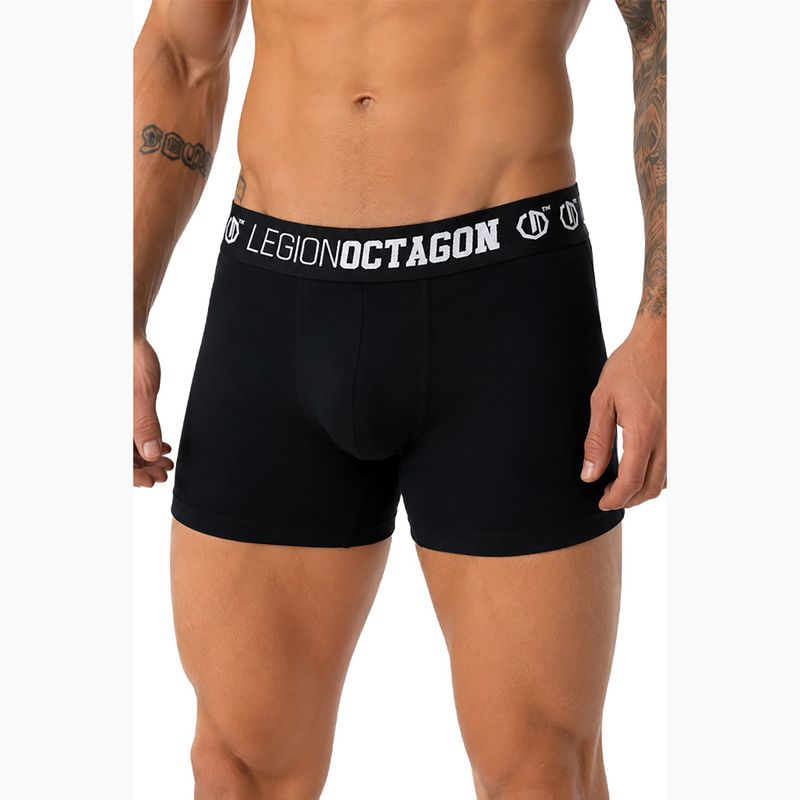Мъжки боксерки Octagon Legion Caption 3 pack black 2