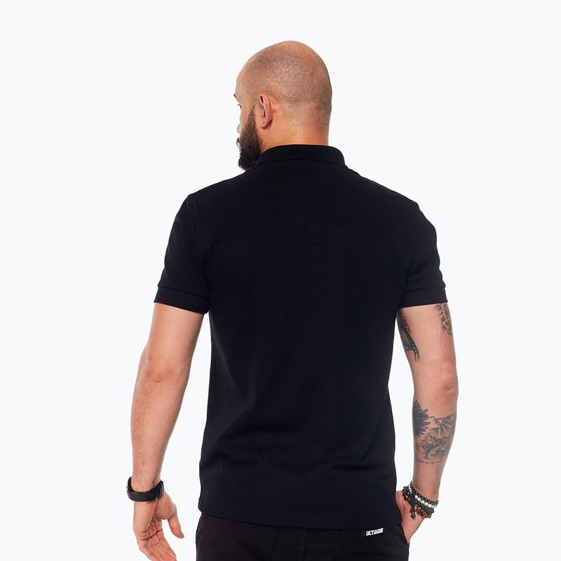Мъжка поло тениска Octagon Legion HFT Polo black/white 2