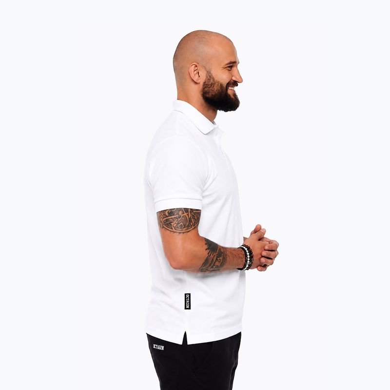 Мъжка поло тениска Octagon Legion HFT Polo white 3