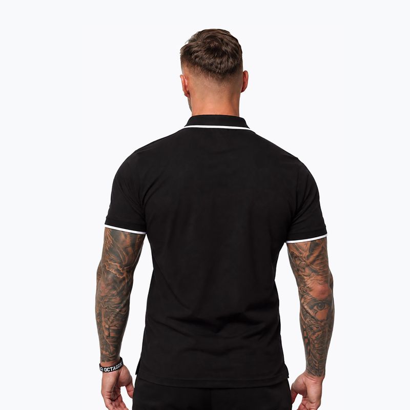 Мъжка поло тениска Octagon Legion Tipped Small Logo 3D Polo black 2