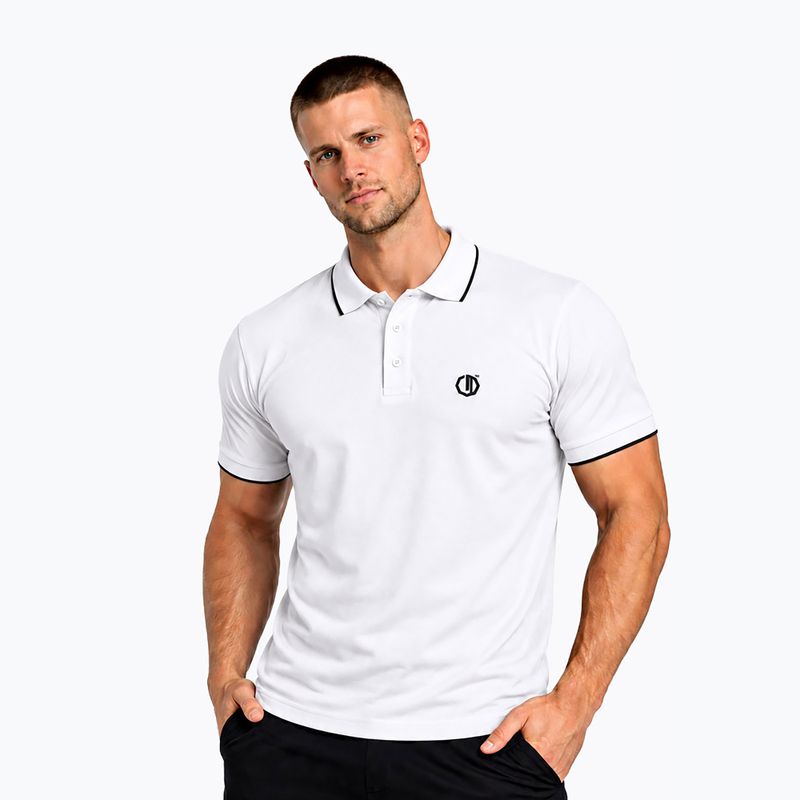 Мъжка поло тениска Octagon Legion Tipped Small Logo 3D Polo white