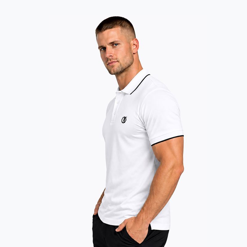 Мъжка поло тениска Octagon Legion Tipped Small Logo 3D Polo white 3