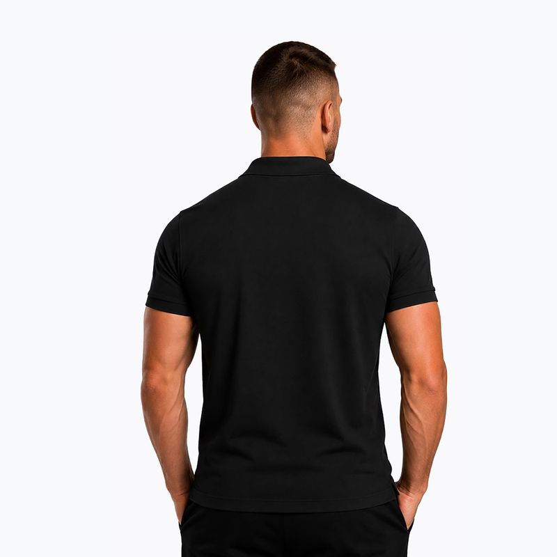 Мъжка поло тениска Octagon Legion Small Logo 3D Polo black/white 2