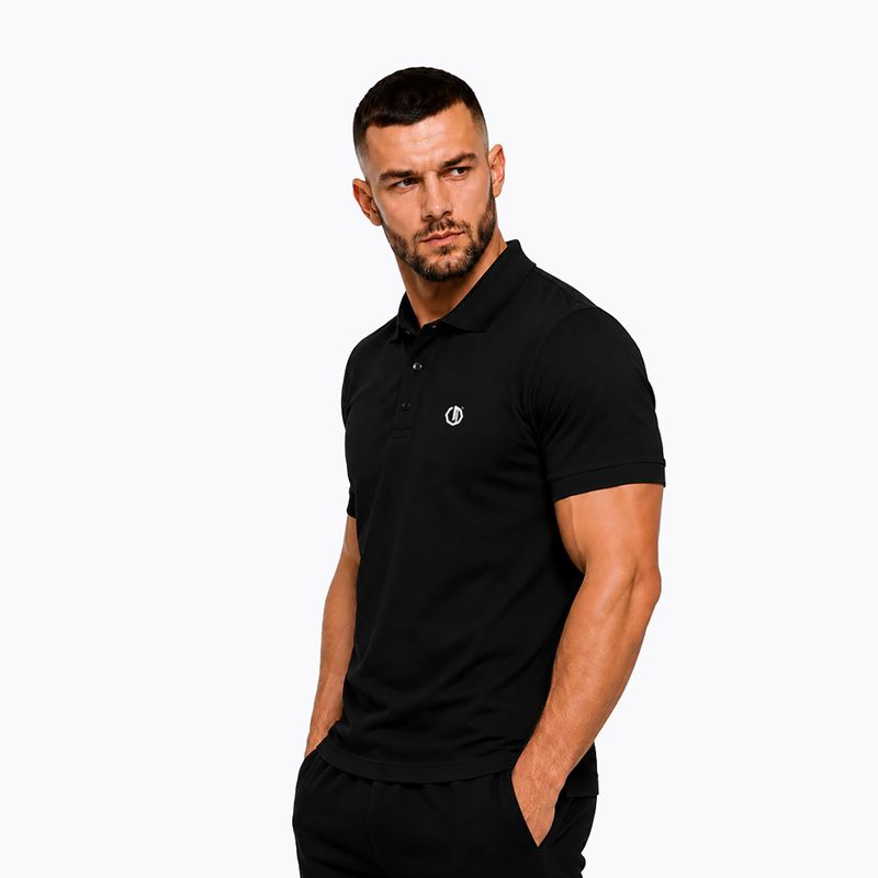 Мъжка поло тениска Octagon Legion Small Logo 3D Polo black 3