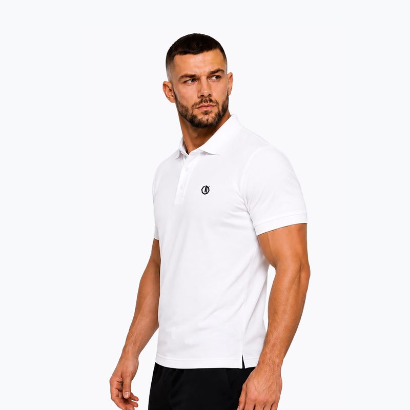 Мъжка поло тениска Octagon Legion Small Logo 3D Polo white 3