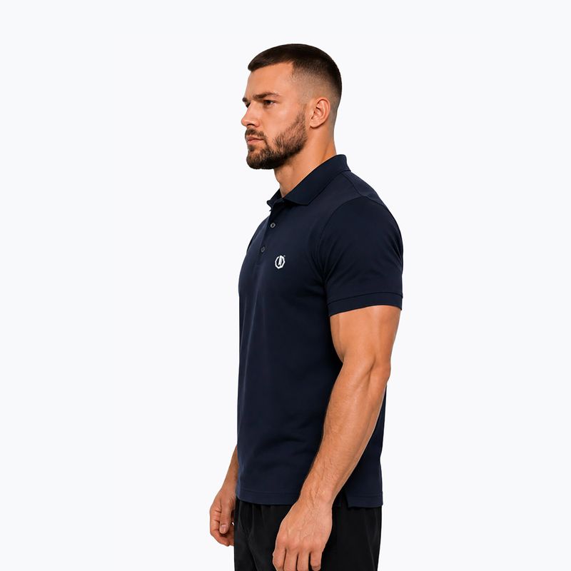 Мъжка поло тениска Octagon Legion Small Logo 3D Polo dark navy 3