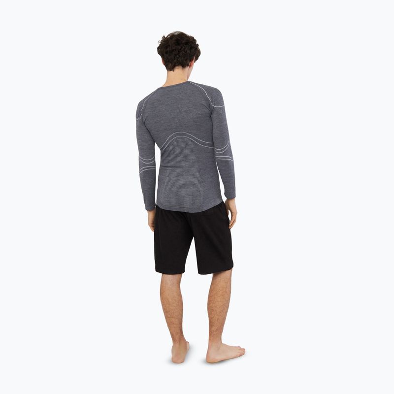 Мъжка термоактивна блуза с дълъг ръкав Viking Lan Pro dark grey/light grey 3