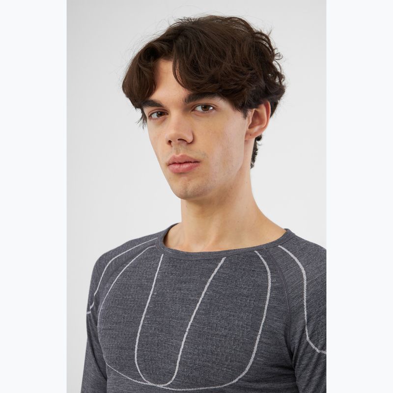 Мъжка термоактивна блуза с дълъг ръкав Viking Lan Pro dark grey/light grey 4