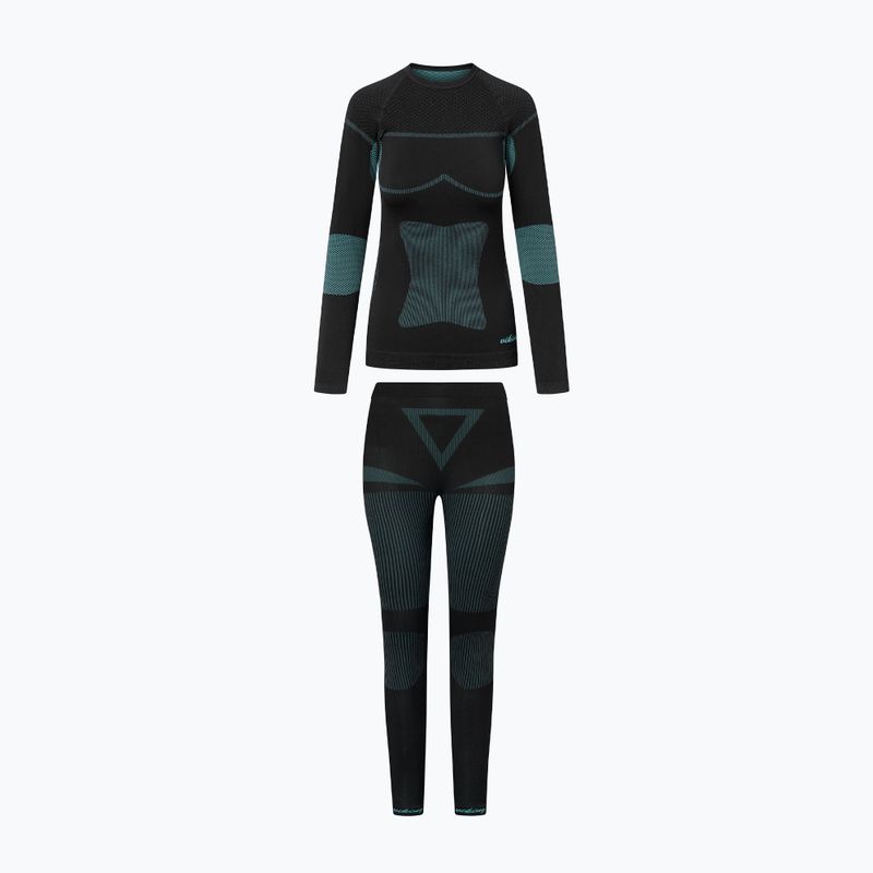 Дамски комплект термобельо Viking Ilsa black/turquoise