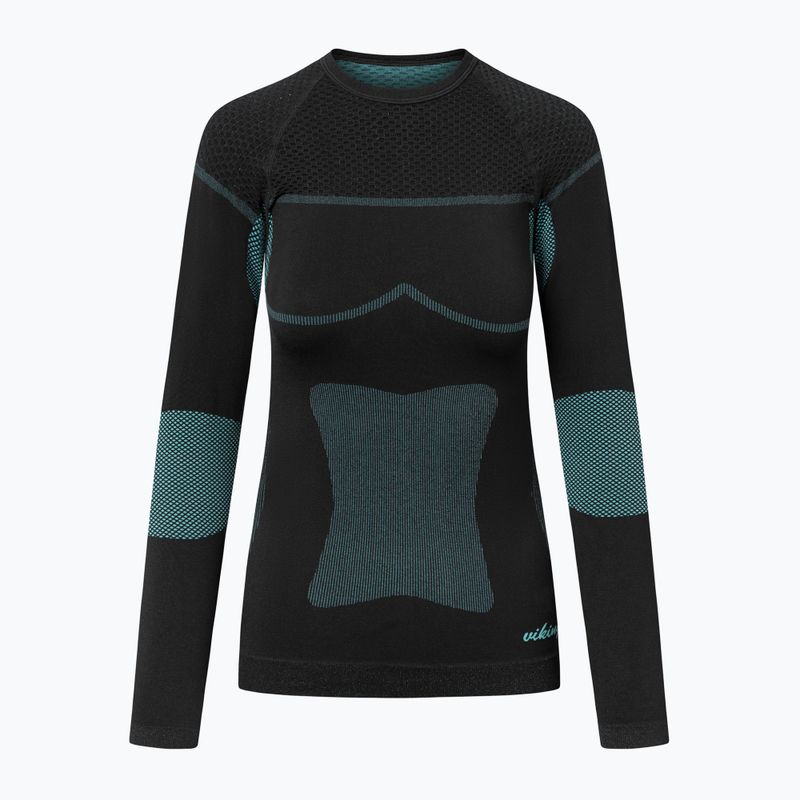 Дамски комплект термоактивно бельо Viking Ilsa black/turquoise 2