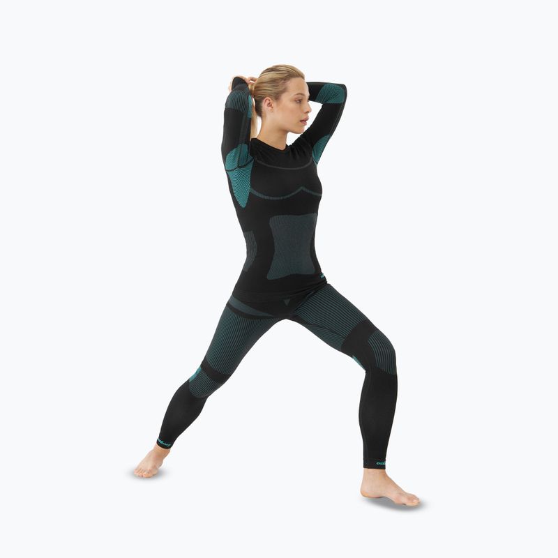 Дамски комплект термоактивно бельо Viking Ilsa black/turquoise 5