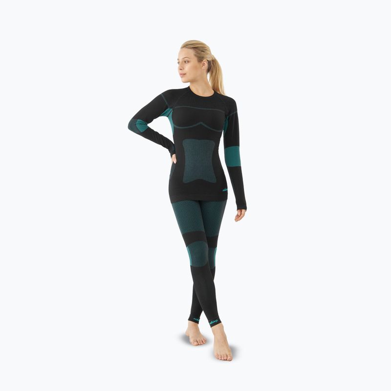 Дамски комплект термобельо Viking Ilsa black/turquoise 7
