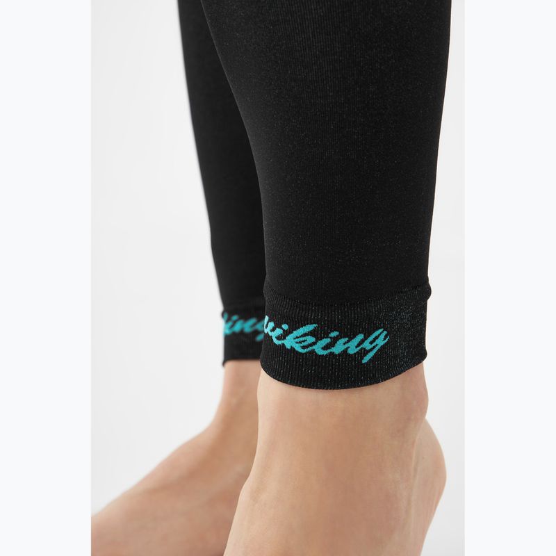 Дамски комплект термобельо Viking Ilsa black/turquoise 14