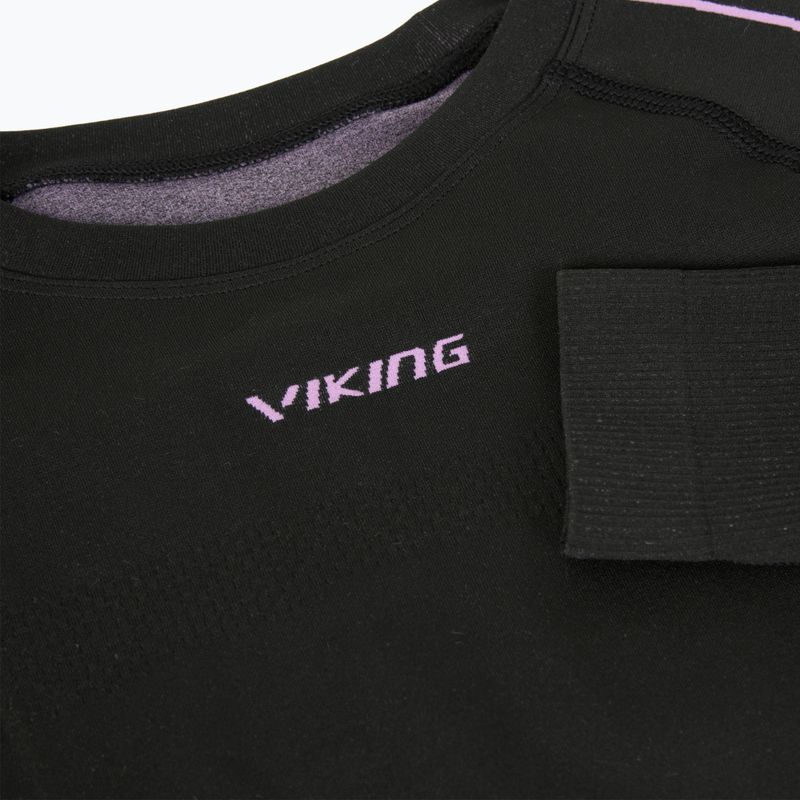 Дамска термоактивна блуза с дълъг ръкав  Viking Etna 2.0 black/purple 4