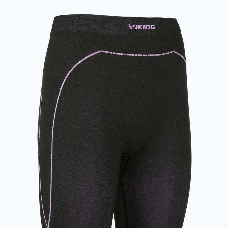Дамски термоактивни панталони Viking Etna 2.0 3/4 black/purple 9