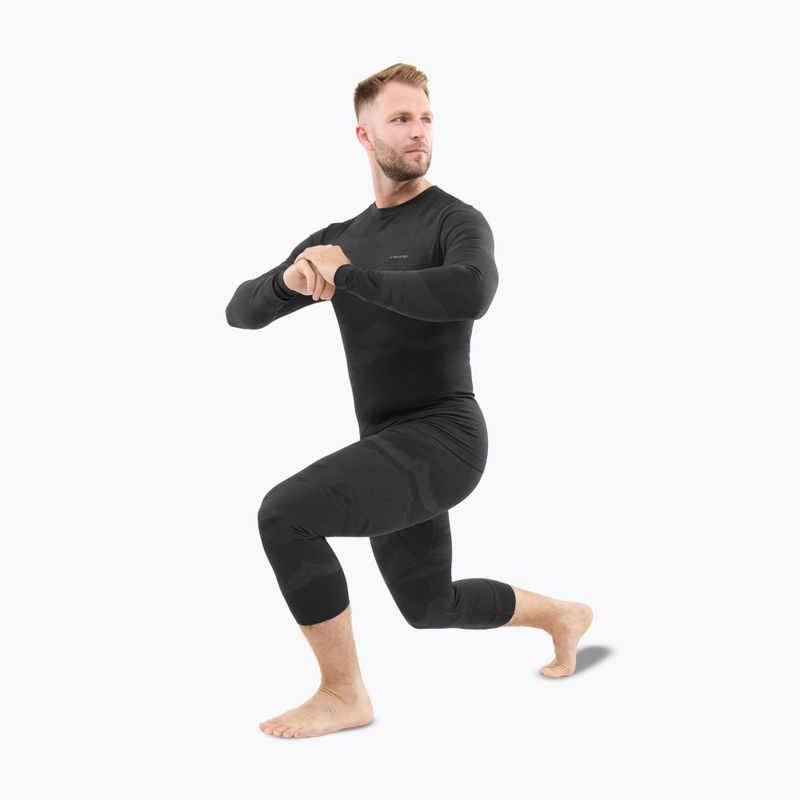 Мъжки комплект термоактивно бельо Viking Gasher 3/4 black 3