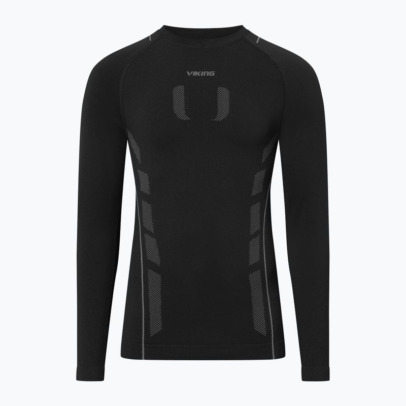 Мъжка термоактивна блуза Viking Eiger 2.0 black/grey